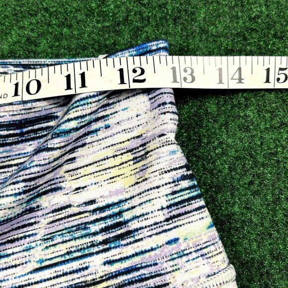 Lululemon True Self Crop II‎ Womens Size 8 Blurry Belle Blue White Leggings - Picture 6 of 7